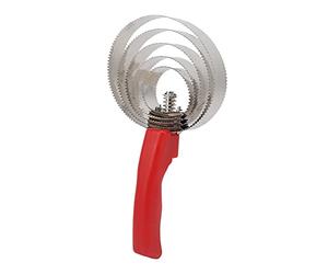 ACOGEDO Étrille à Curry en Acier Inoxydable pour Moutons, Chevaux, Vaches, Soulage Les Démangeaisons, Fournitures Stables, 6 Anneaux, C'est Facile en Deux et en étrille à Curry en Acier (Peigne à
