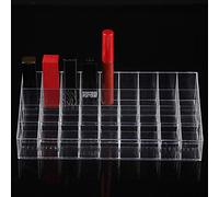 ACOGEDO Étui de Stockage à Rouge à Lèvres avec 36 Grilles pour Une Organisation Facile | Boîte d'affichage Cosmétique Transparente pour Les Rouges à Lèvres et Les Pinceaux | Organisateur de