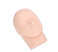 ACOGEDO Extension de Cils en Silicone Réaliste Tête de Mannequin pour la Formation de Maquillage et de Tatouage | Doux, Réutilisable, Lavable | pour les Débutants et les Professionnels