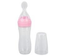 ACOGEDO Faisseur d'aliments en Silicone Doux avec Conception d'échelle et Cuillère pour Les Patients âgés - Opération Facile à Une Main, Fournitures de Soins aux Patients, Bleu (Pink)