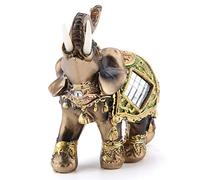ACOGEDO Feng Shui Green Elephant Figurine for Prosperity and Happiness At
