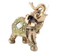ACOGEDO Feng Shui Green Elephant Figurine for Prosperity and Happiness At