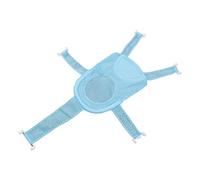 ACOGEDO Filet de Support de Siège de Bain à Cinq Coins Antidérapant Réglable Universel en Maille Respirante Appui-tête Doux Filet de Bain pour bébé pour bébé Bleu avec Doux et Oreiller l'éponge