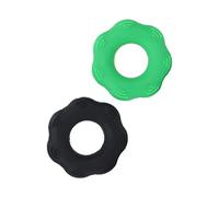 ACOGEDO Fondeuse de Poignée Fondeur Entraîneur 50 Lb en Silicone élastique Grip Forenener pour l'exercice des Doigts et la Bague d'entraînement en Force - Noir Vert foncé