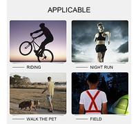 ACOGEDO Gilet Réfléchissant Sangle de Gilet élastique pour la Course à Pied, Le Cyclisme, Le Jogging en Mauvais état ou y RéfléchissantCeinture RéfléchissanteSangle de RéfléchissantGilet (Orange)