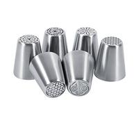 ACOGEDO Glaçage À GâteauTuyauterie De GâteauBuse De GlaçageBuse À GâteauBuses De Tuyauterie De GâteauConseils De Glaçage De GâteauCa 6PCS Buses De Tuyauterie De De Gâteau De Fleur En Acier Inoxydable
