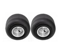 ACOGEDO Go Kart Drift Slick Tire Racing Kart Drift Tire Racing Slick 11x7.10-5 Tubeless 4PR sur Jante en Aluminium pour Go Cart Quad Drifting Mini Bikes