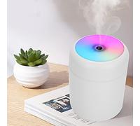 ACOGEDO Humidificateur d'air USB Whisper-Quiet 300 Ml avec une Lumière de Nuit Colorée pour l'utilisation de la Voiture et du Bureau, un Spray de Brume Portable pour une Amélioration de la qualité