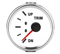 ACOGEDO Jauge d'équilibre de Garniture de Bateau IP67 étanche avec Rétro-éclairage Rouge 52mm Bateau Yacht MarineCadran Noir Couvercle Noir Modification de la Boîte d'affichage Qui Est le avec