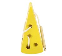 ACOGEDO Jouet de Fromage de Laçage en Bois pour Le Développement de la Moteur Fin - Apprentissage de Filetage de Fromage à Apprenti