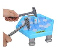 ACOGEDO Jouet Interactif de Jeu de Pingouin Brise Glace pour Le Plaisir Parents-Enfants avec Le Développement Cognitif et l'amélioration Compétences Motrices - Jouet Puzzle Bleu pour la Stimulation
