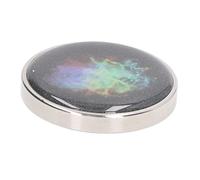 ACOGEDO Jouet Rotatif de Bureau Motif coloré en Acier Inoxydable, Jouet Gyroscope de Décompression pour Soulager Le Stress #2 Espace encapsulé Une Boîte Transparente Un Bureau Belle Taille de Photo