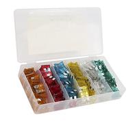 ACOGEDO Kit d'assortiment de Voitures, 200 Pièces, 5A 10A 15A 20A 25A 30A, Ensemble Plat avec Mallette de Rangement étiquetée pour Moto, Camping-car, Camion, Bateau