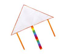 ACOGEDO Kit de Cerf-Volant Triangulaire Vierge, Matériaux Durables | Comprend une ligne de 30 m, un ensemble de peinture de 6 couleurs, une activité de plein air amusante, un design résistant
