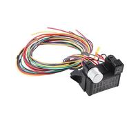 ACOGEDO Kit de Faisceau de Câbles Universel à 8 Circuits avec Bloc Montable Compact - Système de Câblage Prêt à l'emploi adapté pour Voiture Hot Rod Rod Gasser