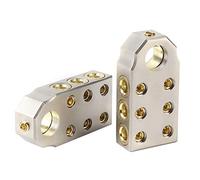 ACOGEDO Kit de Paires de Bornes de Batterie avec clé M8 M10, Pinces de Batterie Automatique en Alliage de Zinc pour Voiture Camion Marine Compatible avec Système 12V