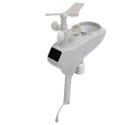 ACOGEDO Kit de Prévisions Météorologiques de 10 M Station Météorologique avec Port pour Serveurs Auto-développés Connexion 4,5-6 V CC Incluse pour l'alimentation 10 FACILE requis) Externe 4 Fils