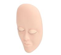 ACOGEDO La Tête de Mannequin Extension des Cils Réalistes avec un Toucher Doux Présente un Visage en Silicone et 6 Paupières Remplaçables pour Pratiquer les Cils en Rose (PINK)
