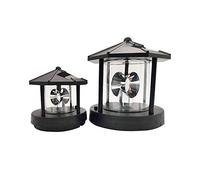 ACOGEDO Lampe de Balise de Phare LED Lampe Décorative Extérieure économie d'énergie Lumière de Paysage Solaire électricité Pendant le PhareLed LighthouseSolar Landscape Light (BLACK)