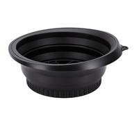ACOGEDO Le Bol de Glace Pliable en Silicone pour Le Visage Réduit les Poches et les Pores Grâce à la compatibilité avec les Infusions de Plantes pour les Soins de la Peau en Voyage (BLACK)