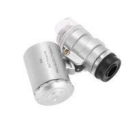 ACOGEDO Loupe de Microscope 60X Loupe avec Lumière LED Utilisation Quotidienne LumineuseLoupe de BijouxLoupe avec Lumière LEDMini Microscope