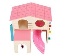 ACOGEDO Maison d'amusement en Bois pour Hamster, Cabanes, Jouet d'exercice pour Hamster, Terrain de Jeu Amusant, Bleu et C'est Un Jeu Qui Est Un Jouet pour Maison 'Amusement pour, Cabane en