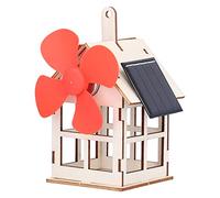 ACOGEDO Maison en Bois de Moulin à Vent à énergie Solaire Jouet pour Enfants - Kit de Sciences de l'éducation pour Enfants de 7 Ans et Plus - Apprentissage avec des Matériaux en Bois Naturel