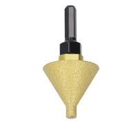 ACOGEDO Mèche à Chanfrein Biseautée de 50 Mm de Diamètre, 50 pour Meuleuse d'angle avec Adaptateur pour Marbre, Quartz, Pierre, Carrelage