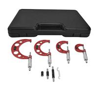 ACOGEDO Micromètre Extérieur 4 Pièces 0 0001 Pouces Outil de Machiniste de Précision Extérieure pour Mesurer le Diamètre Ligne 0 à 4 Pouces Qui Lit le Micromètre Extérieur RatcEnsemble de 0 0001