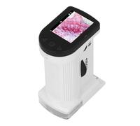 ACOGEDO Microscope à Main pour Enfants avec Lumière LED et luminosité Réglable pour Une Prise de Vue Vidéo Facile - Mini Microscope de Poche avec Carte Mémoire de 32 Go, Idéal pour Les Jeunes (White)