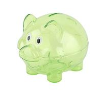 ACOGEDO Mignon Couleur Créative Cochon Banque d'anniversaire Cochon Banque Jouet économiser et Enfants Argent sont 1 Gérer 2 Jouets Ornements Train d'anniversaire Argent Créatif (Vert Petite