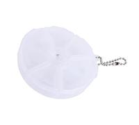 ACOGEDO Mini 7 Jours par Semaine Boîte à Pilules Organisateur de Distributeur avec Conception de Presse Facile | Support de Capsule de Matériau ABS pour les Voyages | Petit Boîtier de Tablette Ronde