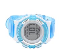 ACOGEDO Montre Chronographe Numérique pour Filles - Bracelet en PU avec Veilleuse Colorée et Alarme, Idéale pour la Natation et Le Sport