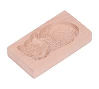 ACOGEDO Moule à Biscuits en Forme d'animal, Joli Tampon de Presse à Biscuits en Bois Vif, Facile à Démouler en Douceur, Motif d'agneau, Jolie Boîte de Cuisson Mignonne que Vous Utilisez Est en