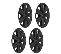 ACOGEDO Moyeu de Roue Mat 4 Pièces de 19 Pouces pour 2021-2024 - Protections Aérodynamiques à Couverture Complète avec Accès et Installation de Valve (Noir givré)