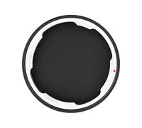 ACOGEDO Objectif Arrière en Métal Professionnel pour Objectifs d'appareil Photo à Monture M, Accessoire de Photographie, Parties Argentées du Capuchon d'Objectif ScrCapuchon 'Objectif (Black)