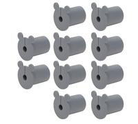 ACOGEDO Oeillet Mural de Câble en Silicone Gris, 25.4mm, pour la Pénétration des Trous en Pouces, Gestion des Câbles Ethernet, 10 Pièces (Gray)