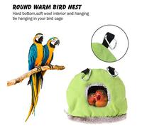 ACOGEDO Oiseau Chaud Rond Doux Oiseau Petit en Peluche Hiver Suspendu Hamac et Autres Oiseaux Spa Nid d' Chaud Petit en Peluche (229)