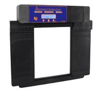 ACOGEDO Ouvre-Porte Automatique pour Poulets avec Minuterie et Mode Manuel pour Une Volaille Sûre - Alimenté par Batterie, Détection Tactile, Affichage LED (Black)