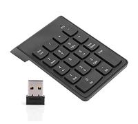 ACOGEDO Pavé Numérique, pavé Numérique pour Ordinateur Portable 2,4 GHz, 18 Touches, Clavier de comptabilité Financière, Mini Clavier Numérique sans Fil USB pour PC/Ordinateur de Bureau
