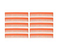 ACOGEDO Peigne à Dents Larges, Peigne Démêlant à Dents Rondes pour Usage en Voyage, Outil de Coiffure Portable en Paille de blé (ORANGE)