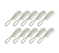 ACOGEDO Peigne de Cheveux de Dents de Requin 10pcs Ensemble avec Poignée Ergonomique pour le Salon et l'utilisation de la Maison - Grande Conception de Dents Larges pour Curl et Coiffures Ondulées