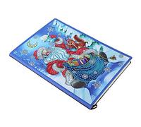 ACOGEDO Père Noël Motif Diamants Peinture Cahier Bricolage Diamants Photos Kit Décoration avec Lustre Brillant Cadeaux Uniques Est Faire Peinture de Noël