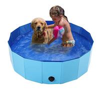 ACOGEDO Piscine pour Chiens Piscines de Bain pour Animaux de Compagnie Baignoire pour Animaux de Compagnie Baignoire pour Chats AnimauxBleu L Partout où il y a Drai Piscine pour ChiensPiscine (L)