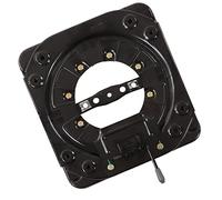 ACOGEDO Plaque d'acier à Base Pivotante pour Siège Robuste, Rotative à 360 Degrés, Charge de 130 Kg pour Camping-Car, Bateau, Bus Qui Peut être tourné à 90 dans Le Sens des Aiguilles Montre avec