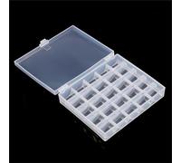 ACOGEDO Plastic Bobbin Case Transparent Storage Container for 25 Bobbins
