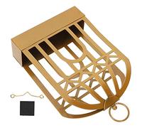 ACOGEDO Porte-Bobine de Moustique avec Conception de Poignée, Forme de Rationalisation d'économie d'espace, Brûleur de Bobine Moustique en Fer Ignifuge avec Coussinets Non Galets et Cendres à