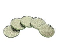 ACOGEDO Porte-extension Réutilisable des Cils avec Joint de Colle, Porte-Cils Portables de Faux Cils - Palette de Colle de en Verre, 5 Pcs pour une Utilisation Pratique (GOLD)