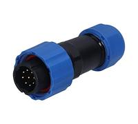 ACOGEDO Prise de Courant d'aviation à Bride SP16, Connecteurs Mâles et Femelles IP68 pour équipement (9 conducteurs (250V 5A))