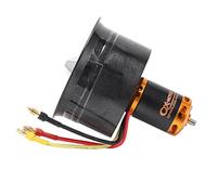 ACOGEDO QXMotor 64 Mm EDF Set QF28223500KV Moteur sans Balais avec Ventilateur canalisé à 12 Pales pour Avion RC Il Est Parfait et Dynamique, Bon composé, l'équilibre Complet des Pales a Une